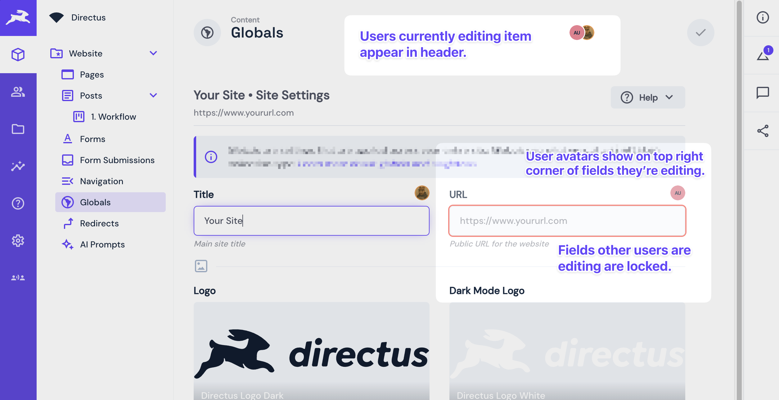 Collaborative editing indicators